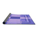 Thickness of Patterned Bright Lilac Purple Rug, pat1199pur