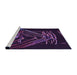 Sideview of Machine Washable Transitional Deep Purple Rug, wshpat12pur