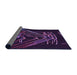 Thickness of Patterned Deep Purple Rug, pat12pur