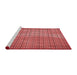 Sideview of Machine Washable Transitional Red Rug, wshpat120rd