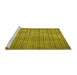 Sideview of Machine Washable Transitional Oak Brown Rug, wshpat120yw