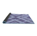 Thickness of Patterned Light Purple Rug, pat1200blu