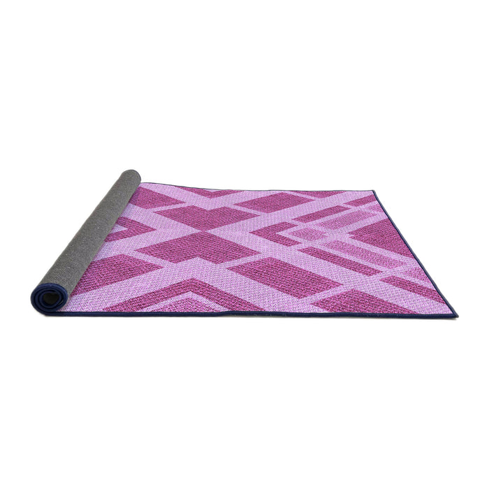 Thickness of Patterned Neon Pink Rug, pat1200pur