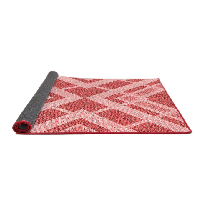 Thickness of Patterned Pastel Pink Rug, pat1200rd