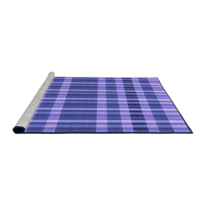 Sideview of Machine Washable Transitional Purple Mimosa Purple Rug, wshpat1201pur