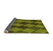 Thickness of Patterned Pistachio Green Rug, pat1202org