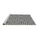 Sideview of Machine Washable Transitional Smokey Gray Rug, wshpat1203gry