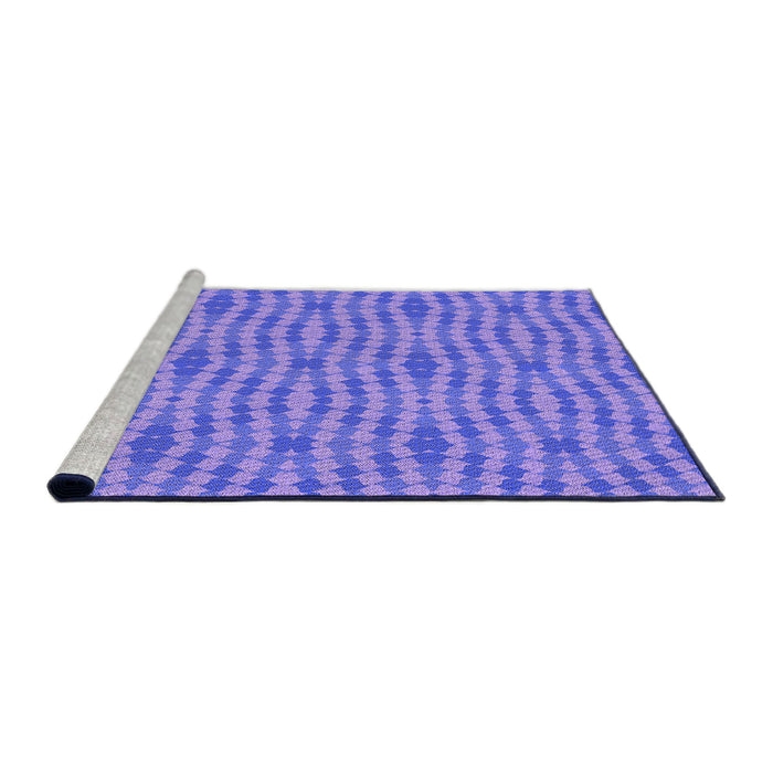 Sideview of Machine Washable Transitional Purple Mimosa Purple Rug, wshpat1203pur