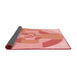 Thickness of Patterned Pastel Pink Rug, pat1204rd