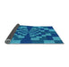 Thickness of Patterned Blueberry Blue Rug, pat1205lblu