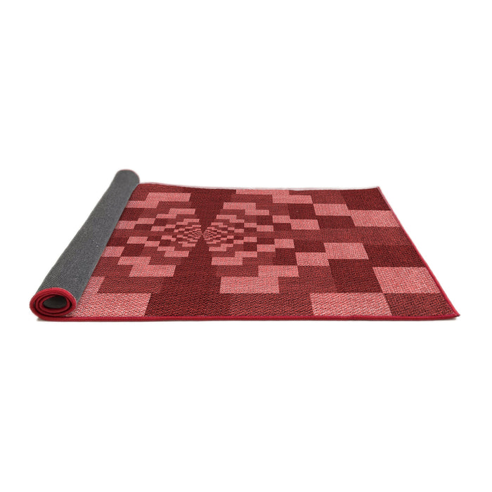 Thickness of Patterned Red Rug, pat1205rd