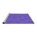 Sideview of Machine Washable Transitional Purple Mimosa Purple Rug, wshpat1206pur