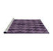 Sideview of Machine Washable Transitional Plum Purple Rug, wshpat1207pur