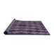 Thickness of Patterned Plum Purple Rug, pat1207pur