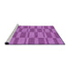 Sideview of Machine Washable Transitional Violet Purple Rug, wshpat1209pur