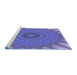 Sideview of Machine Washable Transitional Purple Rug, wshpat121blu