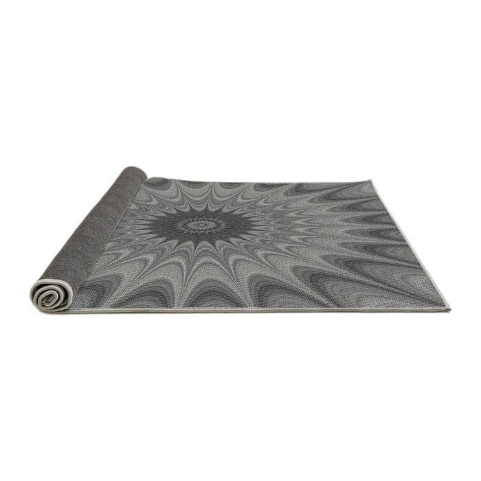 Thickness of Patterned Carbon Gray Rug, pat121gry