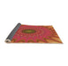 Thickness of Patterned Orange Rug, pat121org