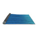 Thickness of Patterned Blue Rug, pat1210lblu