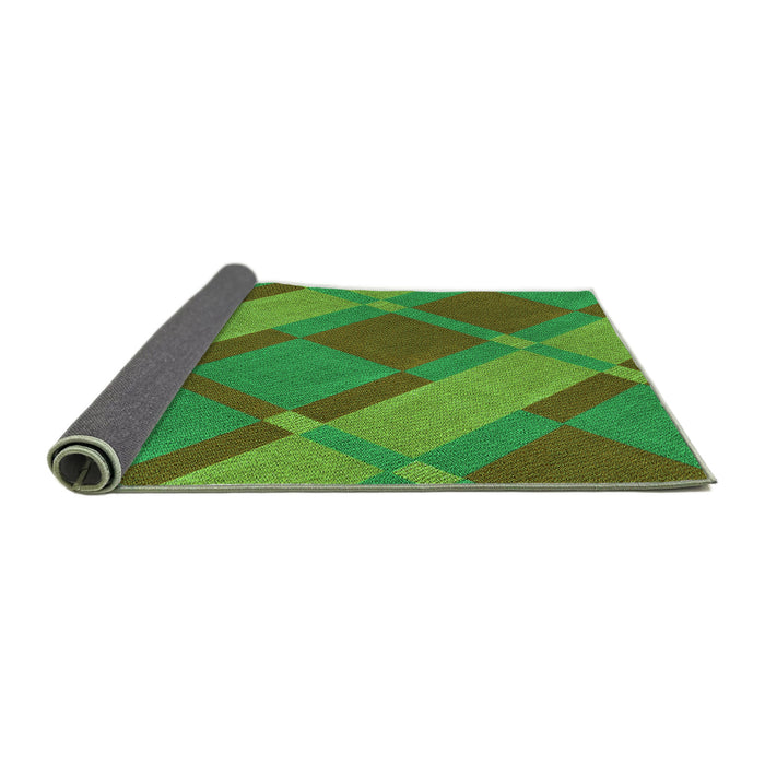 Thickness of Patterned Seaweed Green Rug, pat1211grn