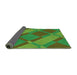 Thickness of Patterned Seaweed Green Rug, pat1211grn