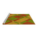 Sideview of Machine Washable Transitional Mahogany Brown Rug, wshpat1211yw