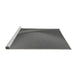 Sideview of Machine Washable Transitional Gray Rug, wshpat1212gry