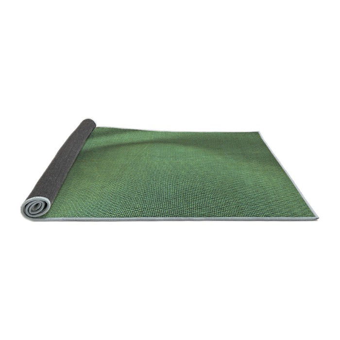 Thickness of Patterned Medium Forest Green Rug, pat1212lblu