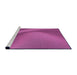 Sideview of Machine Washable Transitional Medium Violet Red Pink Rug, wshpat1212pur