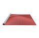 Sideview of Machine Washable Transitional Red Rug, wshpat1212rd