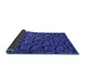 Thickness of Patterned Blue Rug, pat1213blu