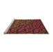 Sideview of Machine Washable Transitional Red Rug, wshpat1213org