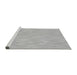 Sideview of Machine Washable Transitional Gray Rug, wshpat1215gry