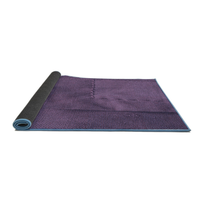 Thickness of Patterned Medium Purple Rug, pat1216blu
