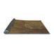 Thickness of Patterned Copper Brown Rug, pat1216lblu