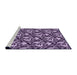 Sideview of Machine Washable Transitional Dark Purple Rug, wshpat1217pur