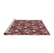 Sideview of Machine Washable Transitional Pastel Pink Rug, wshpat1217rd