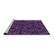 Sideview of Machine Washable Transitional Dark Orchid Purple Rug, wshpat1218pur