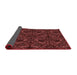 Thickness of Patterned Cherry Red Rug, pat1218rd