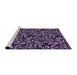 Sideview of Machine Washable Transitional Lilac Purple Rug, wshpat1219pur