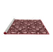 Sideview of Machine Washable Transitional Light Coral Pink Rug, wshpat1220rd