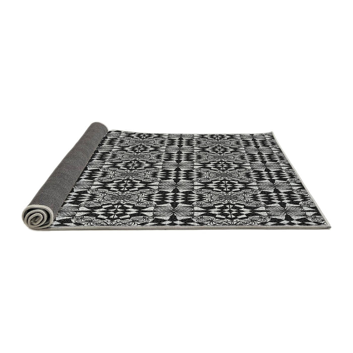 Thickness of Patterned Midnight Gray Rug, pat1221gry
