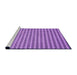 Sideview of Machine Washable Transitional Violet Purple Rug, wshpat1222pur