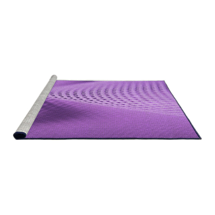 Sideview of Machine Washable Transitional Violet Purple Rug, wshpat1223pur