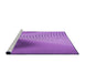 Sideview of Machine Washable Transitional Violet Purple Rug, wshpat1223pur