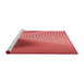 Sideview of Machine Washable Transitional Red Rug, wshpat1223rd