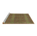 Sideview of Machine Washable Transitional Caramel Brown Rug, wshpat1224brn