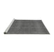 Sideview of Machine Washable Transitional Gray Rug, wshpat1224gry