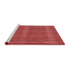 Sideview of Machine Washable Transitional Red Rug, wshpat1224rd