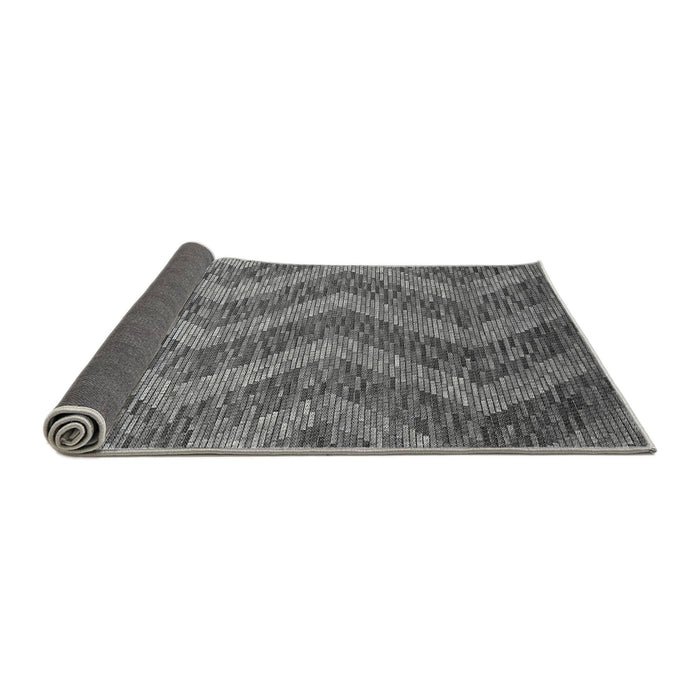 Thickness of Patterned Dark Gray Rug, pat1225gry